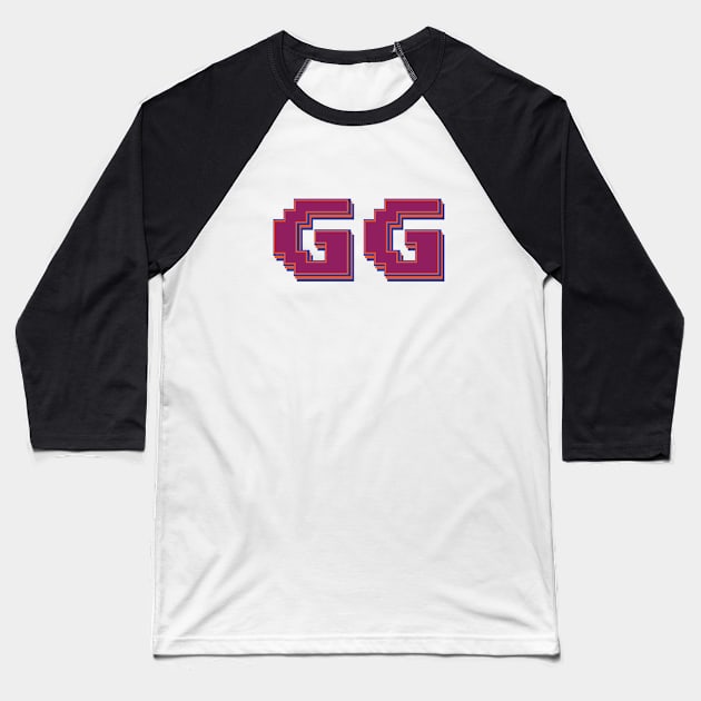 GG | Good Game | Pixel Art Baseball T-Shirt by Leo Stride